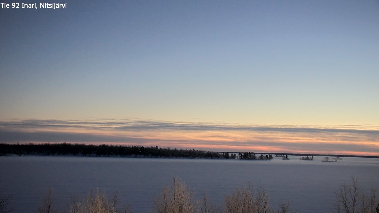 Weather Camera Image Road 92 Inari, Nitsijärvi, Inari, Lappi