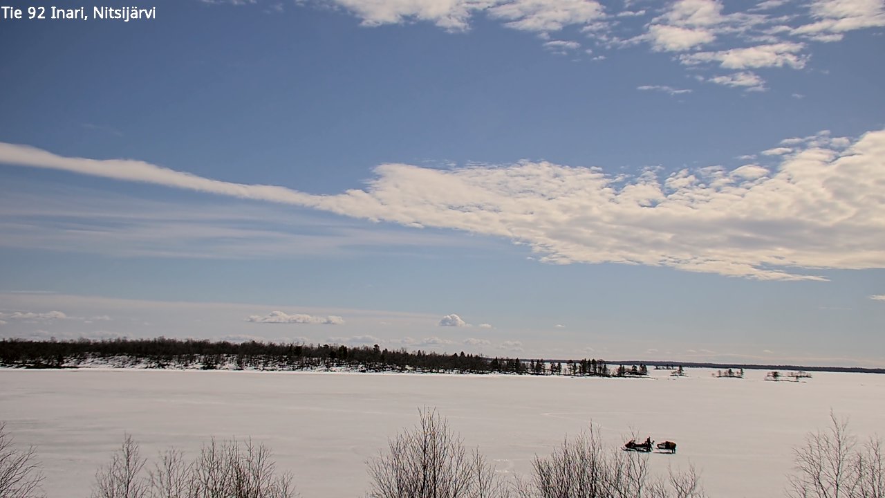 Weather Camera Image Väg 92 Enare, Nitsijärvi, Inari, Lappi