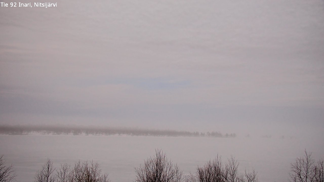 Weather Camera Image Väg 92 Enare, Nitsijärvi, Inari, Lappi