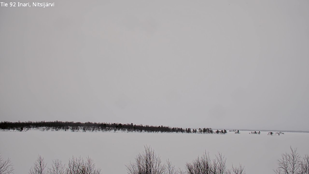 Weather Camera Image Road 92 Inari, Nitsijärvi, Inari, Lappi