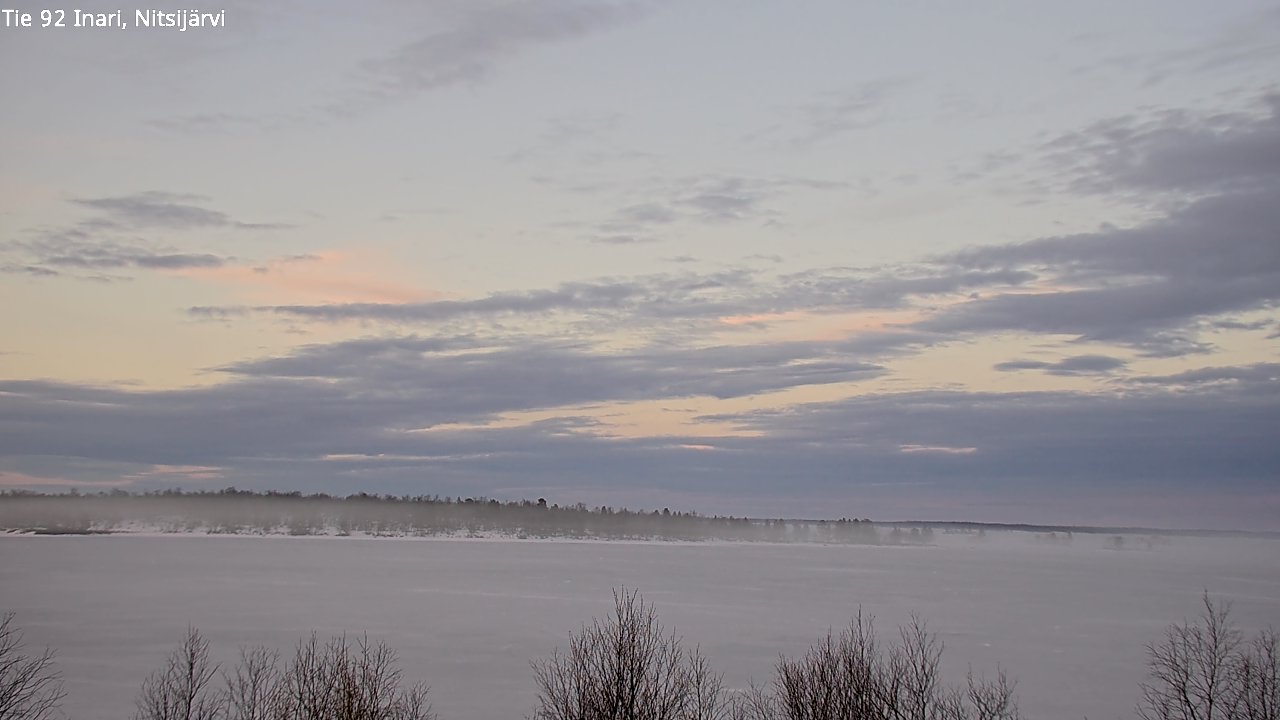 Weather Camera Image Väg 92 Enare, Nitsijärvi, Inari, Lappi