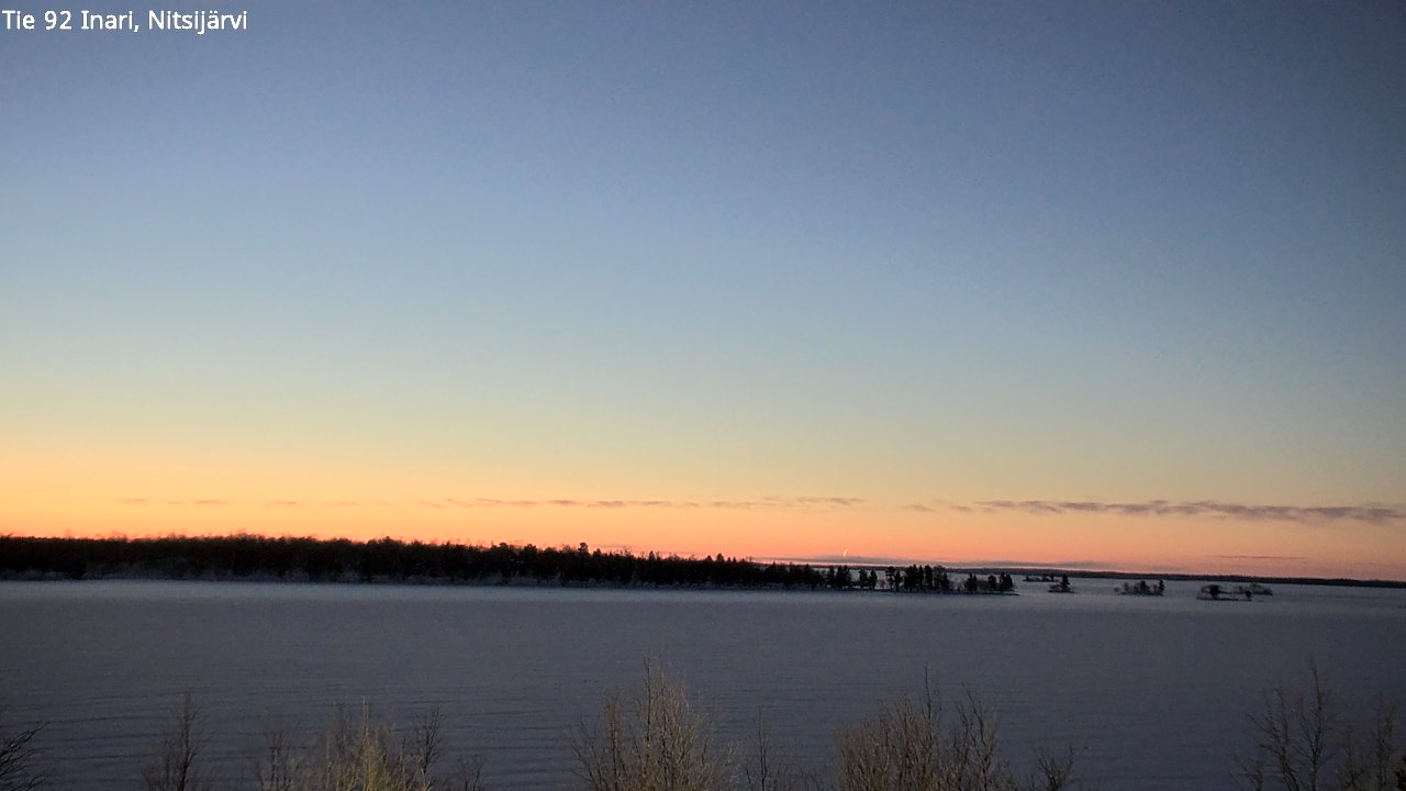 Weather Camera Image Road 92 Inari, Nitsijärvi, Inari, Lappi