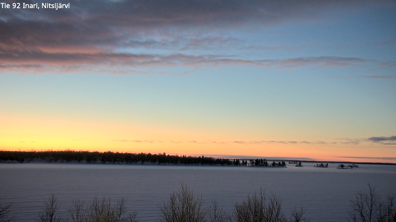 Weather Camera Image Road 92 Inari, Nitsijärvi, Inari, Lappi