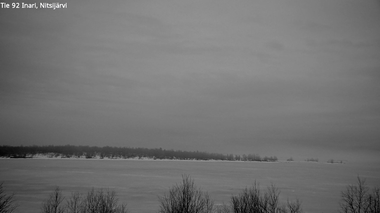 Weather Camera Image Väg 92 Enare, Nitsijärvi, Inari, Lappi