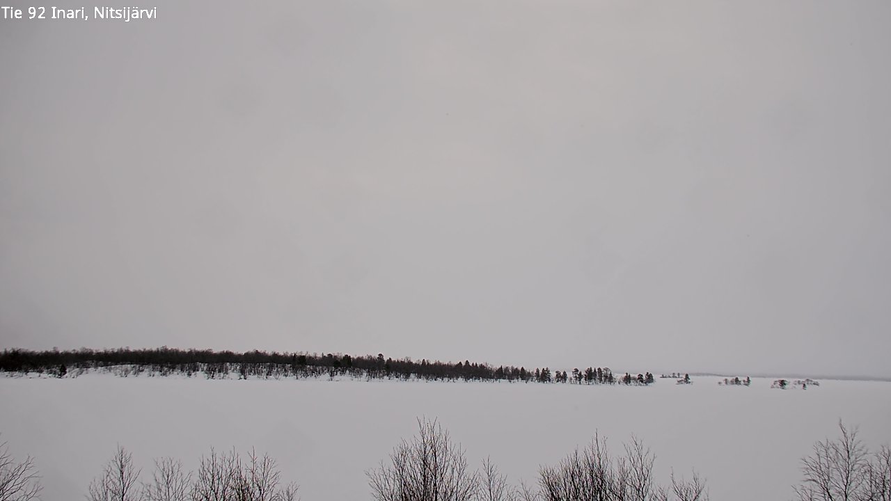 Weather Camera Image Road 92 Inari, Nitsijärvi, Inari, Lappi