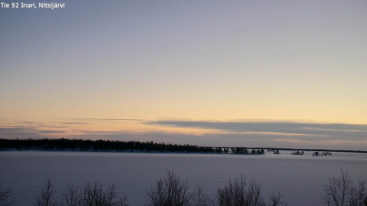 Weather Camera Image Road 92 Inari, Nitsijärvi, Inari, Lappi