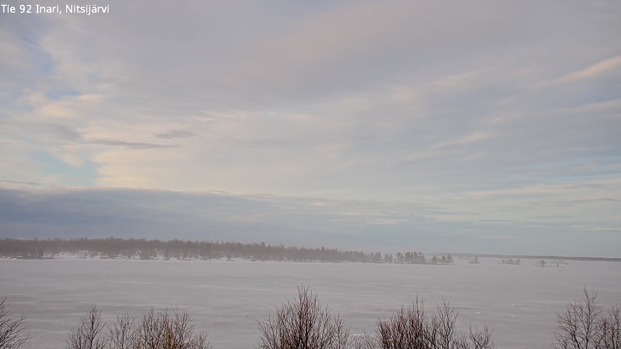 Weather Camera Image Väg 92 Enare, Nitsijärvi, Inari, Lappi