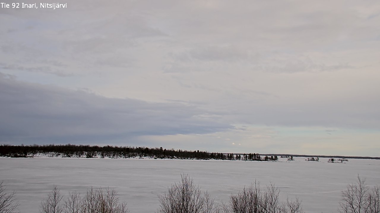 Weather Camera Image Väg 92 Enare, Nitsijärvi, Inari, Lappi