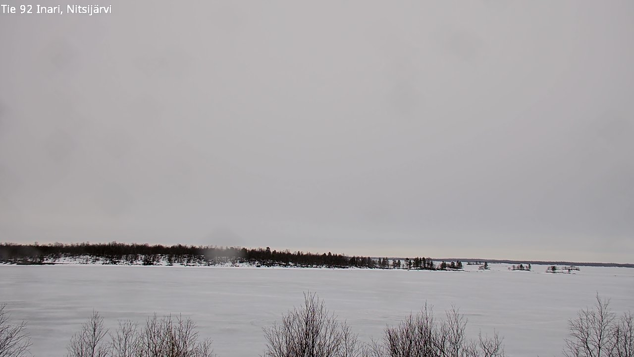 Weather Camera Image Road 92 Inari, Nitsijärvi, Inari, Lappi
