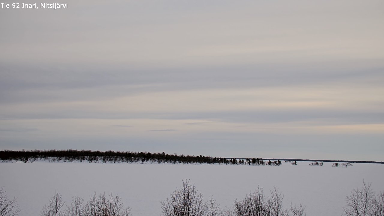 Kelikamerat Kuva Tie 92 Inari, Nitsijärvi, Inari, Lappi