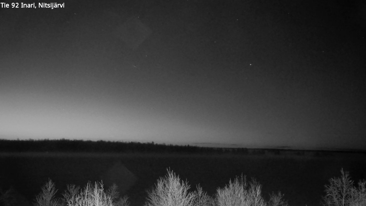 Weather Camera Image Road 92 Inari, Nitsijärvi, Inari, Lappi