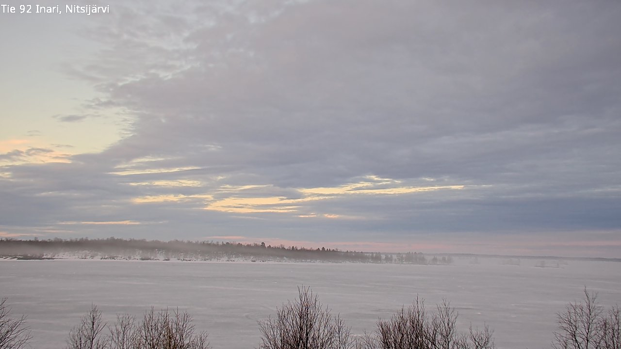 Weather Camera Image Väg 92 Enare, Nitsijärvi, Inari, Lappi