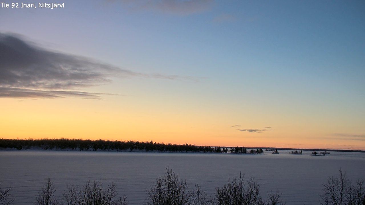 Weather Camera Image Road 92 Inari, Nitsijärvi, Inari, Lappi
