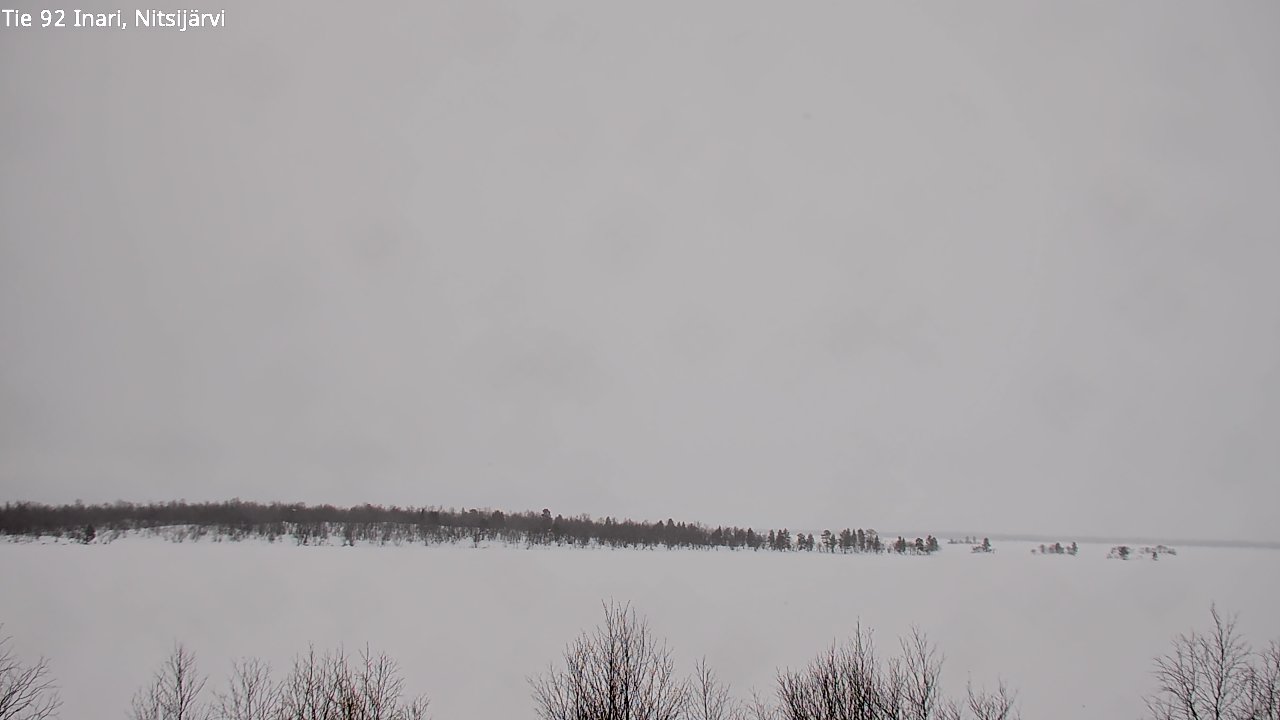 Kelikamerat Kuva Tie 92 Inari, Nitsijärvi, Inari, Lappi