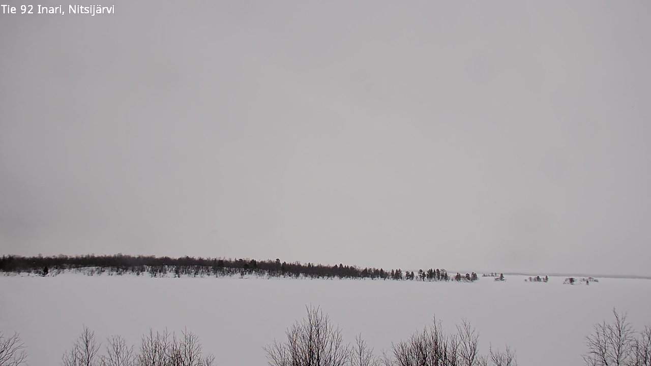 Weather Camera Image Road 92 Inari, Nitsijärvi, Inari, Lappi