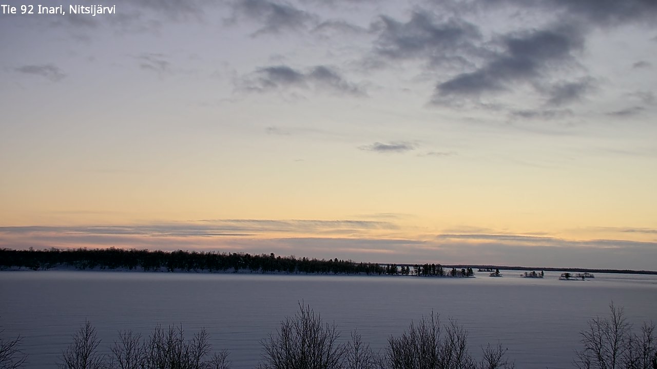 Weather Camera Image Road 92 Inari, Nitsijärvi, Inari, Lappi