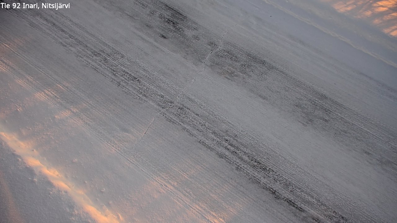 Kelikamerat Kuva Tie 92 Inari, Nitsijärvi, Inari, Lappi