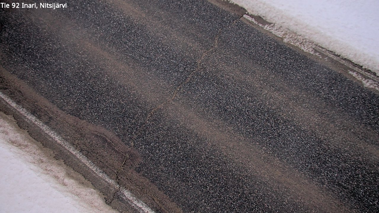 Weather Camera Image Väg 92 Enare, Nitsijärvi, Inari, Lappi