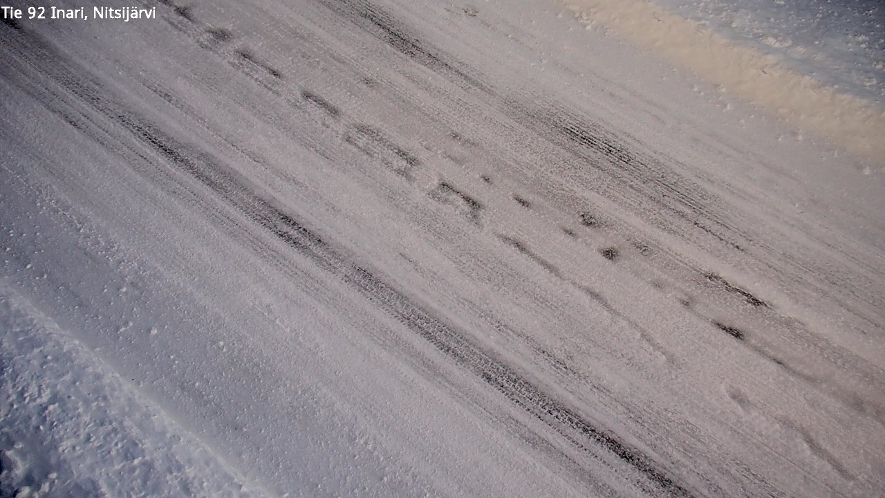 Weather Camera Image Road 92 Inari, Nitsijärvi, Inari, Lappi