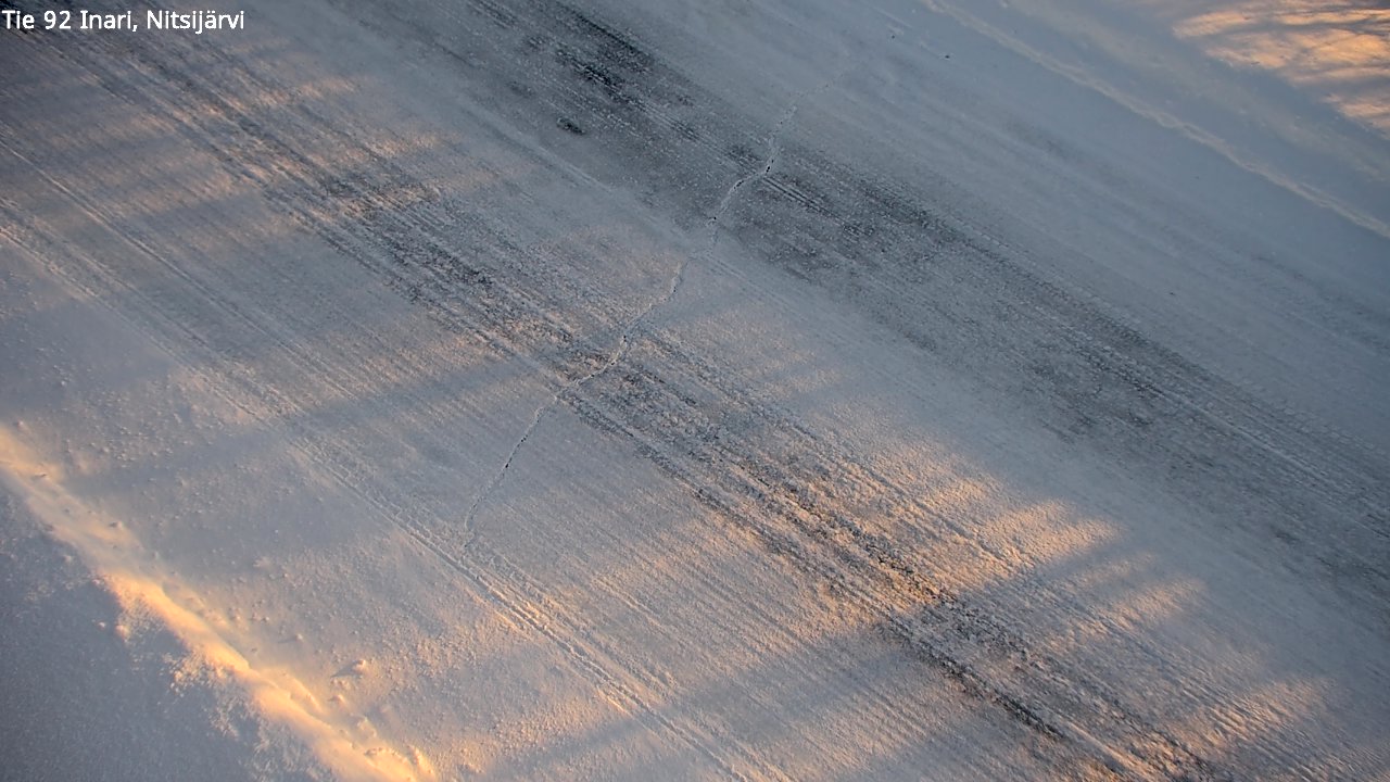 Kelikamerat Kuva Tie 92 Inari, Nitsijärvi, Inari, Lappi