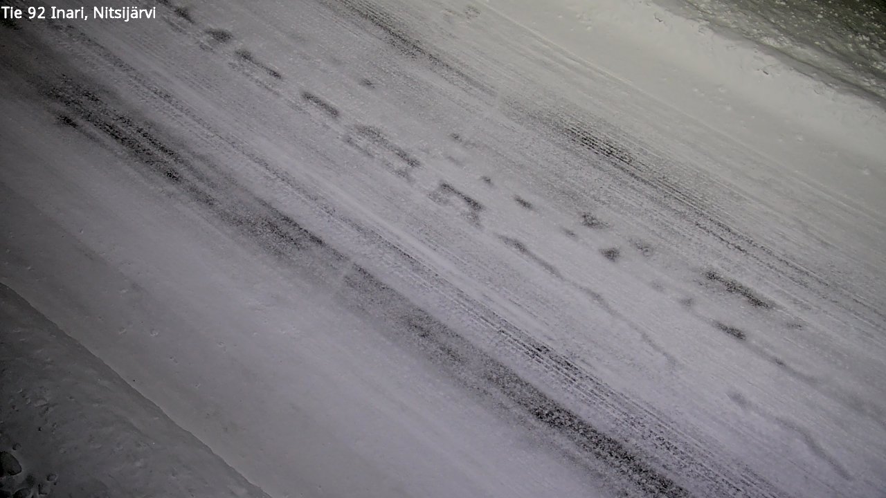 Weather Camera Image Väg 92 Enare, Nitsijärvi, Inari, Lappi