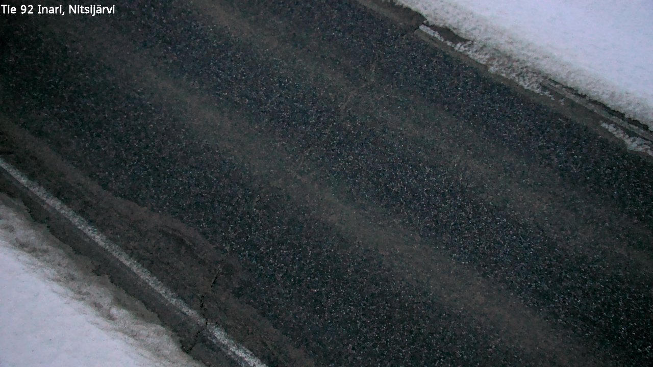 Weather Camera Image Väg 92 Enare, Nitsijärvi, Inari, Lappi
