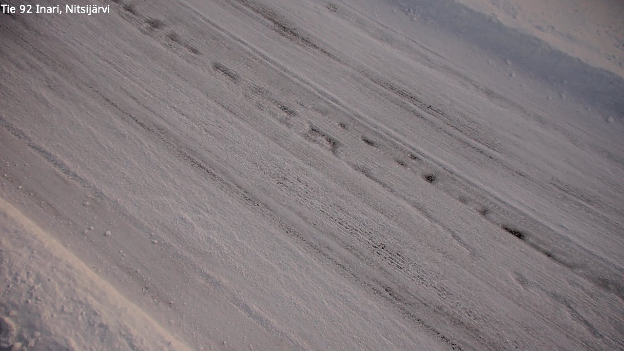 Weather Camera Image Road 92 Inari, Nitsijärvi, Inari, Lappi
