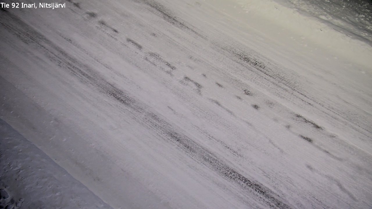 Weather Camera Image Road 92 Inari, Nitsijärvi, Inari, Lappi