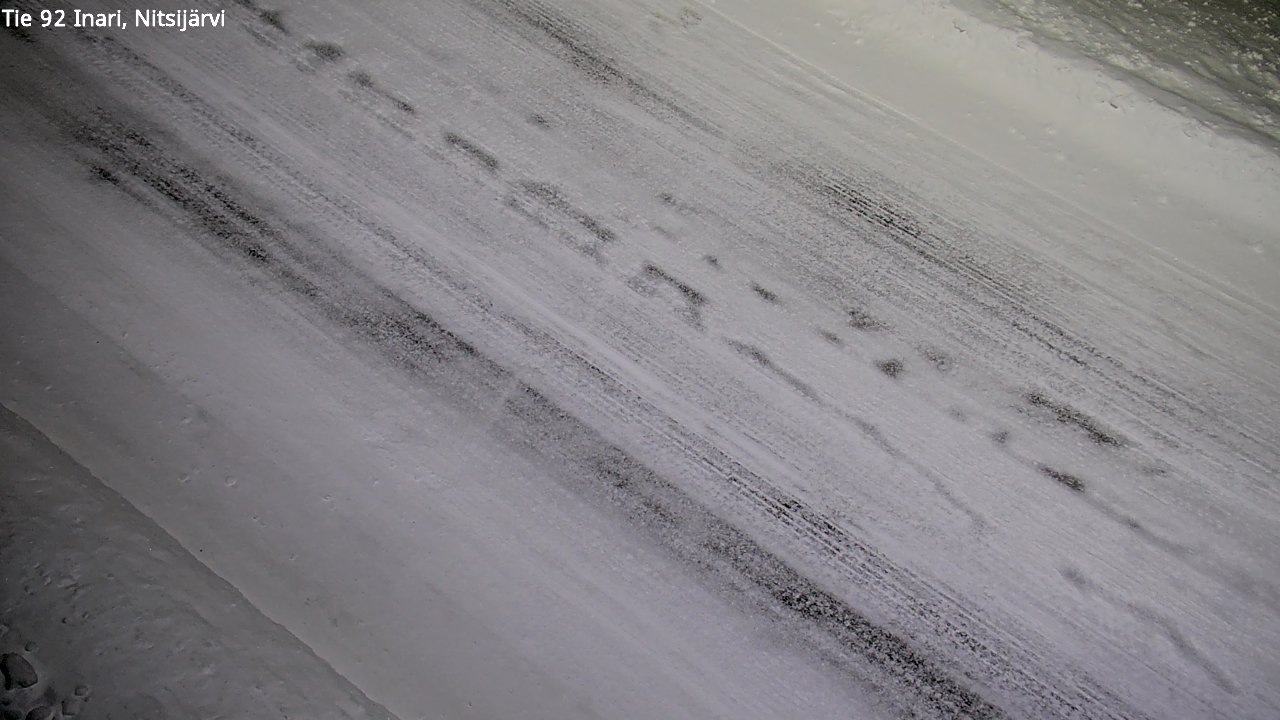 Weather Camera Image Väg 92 Enare, Nitsijärvi, Inari, Lappi