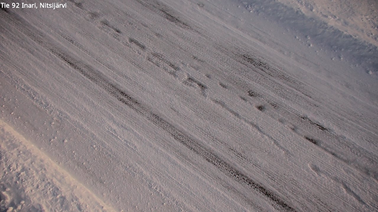Weather Camera Image Road 92 Inari, Nitsijärvi, Inari, Lappi