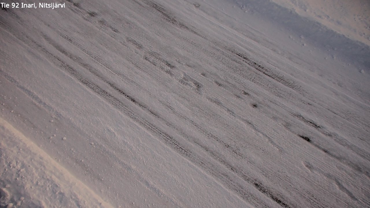 Weather Camera Image Road 92 Inari, Nitsijärvi, Inari, Lappi