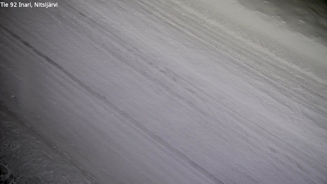 Weather Camera Image Road 92 Inari, Nitsijärvi, Inari, Lappi