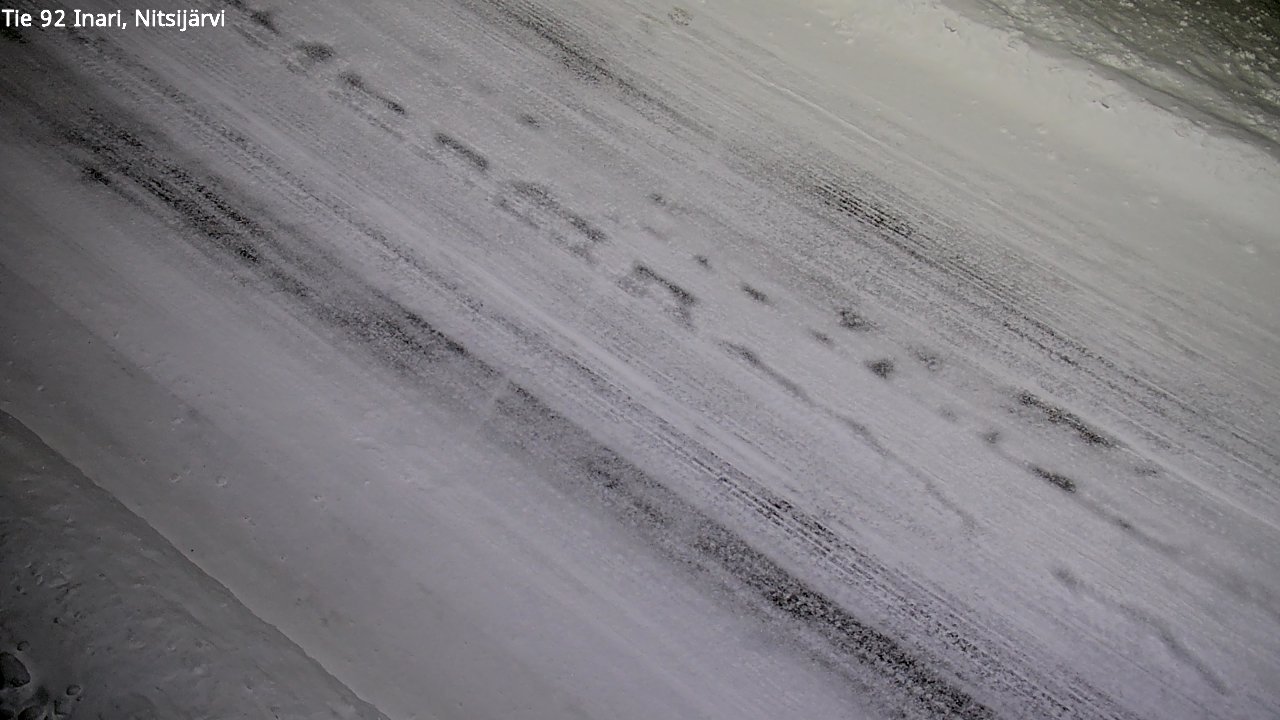 Weather Camera Image Väg 92 Enare, Nitsijärvi, Inari, Lappi