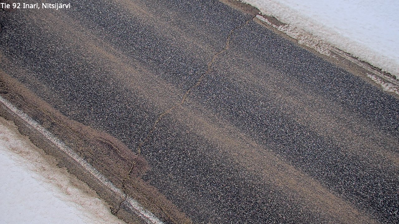 Weather Camera Image Väg 92 Enare, Nitsijärvi, Inari, Lappi