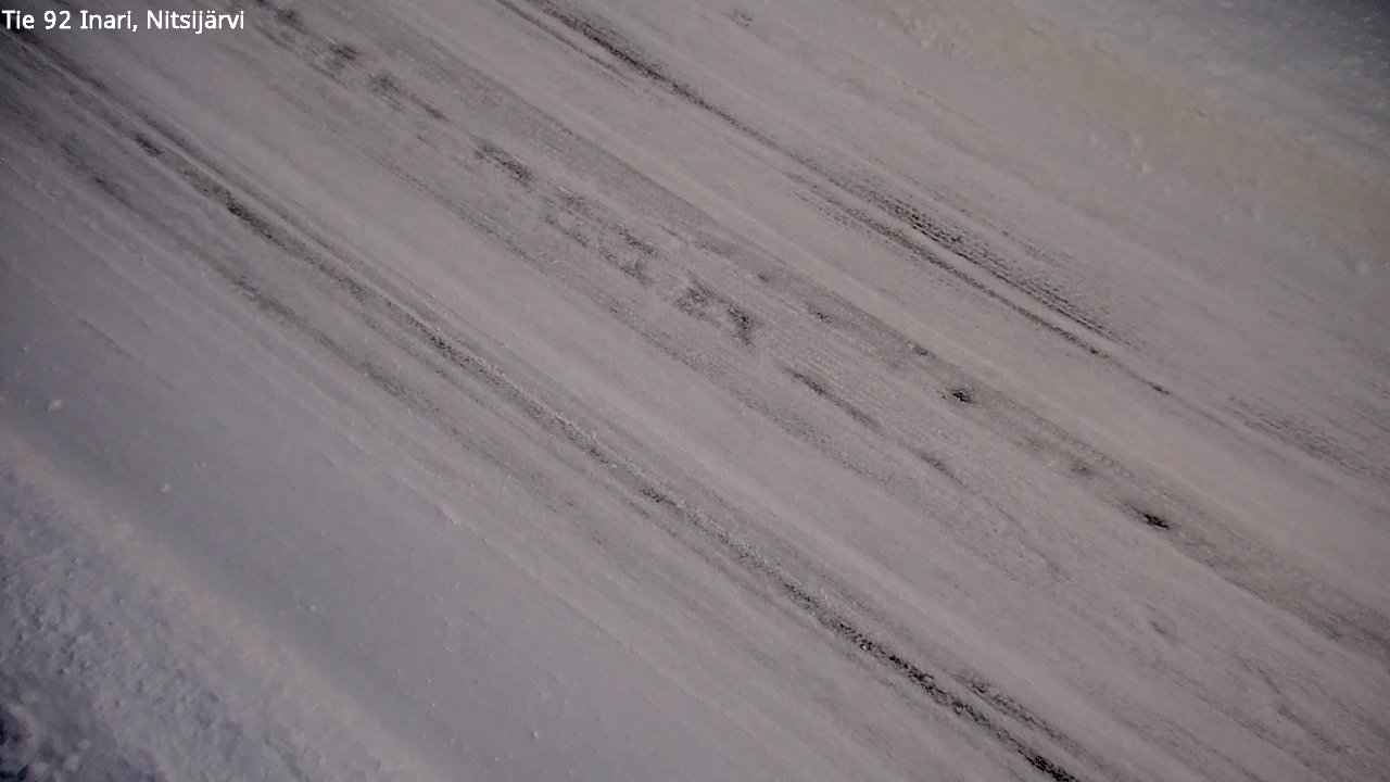 Weather Camera Image Road 92 Inari, Nitsijärvi, Inari, Lappi