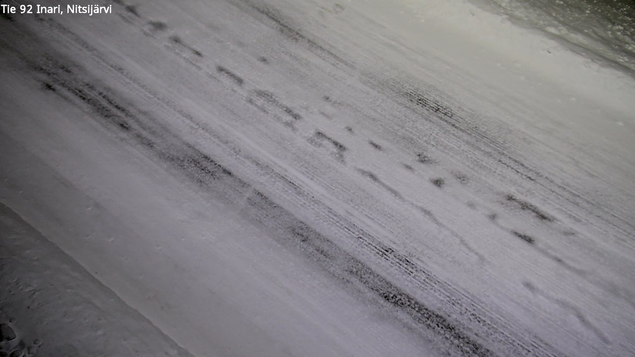 Weather Camera Image Väg 92 Enare, Nitsijärvi, Inari, Lappi