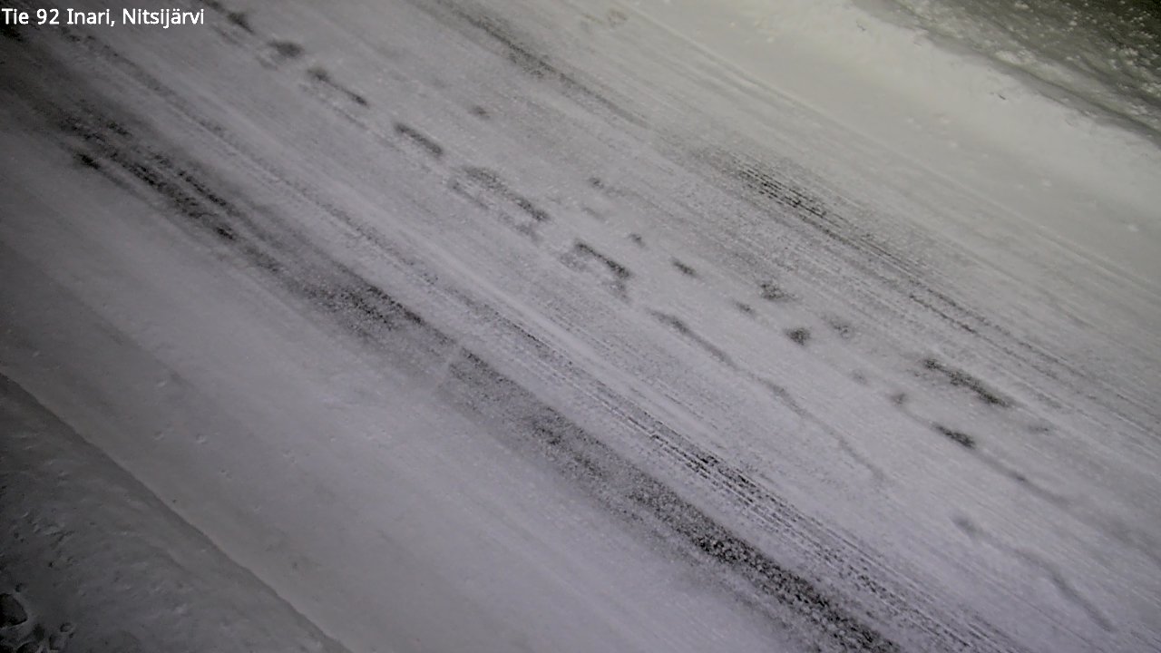 Weather Camera Image Väg 92 Enare, Nitsijärvi, Inari, Lappi