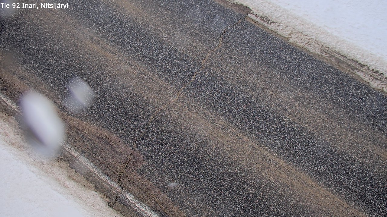 Weather Camera Image Väg 92 Enare, Nitsijärvi, Inari, Lappi