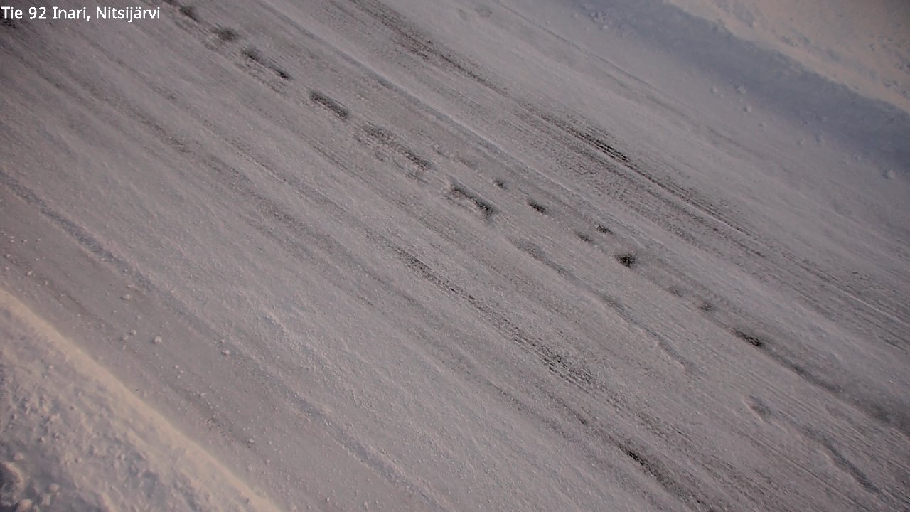 Weather Camera Image Road 92 Inari, Nitsijärvi, Inari, Lappi