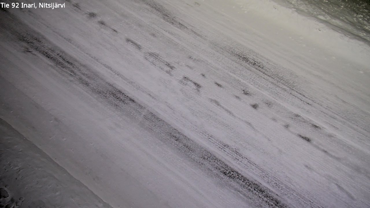 Weather Camera Image Väg 92 Enare, Nitsijärvi, Inari, Lappi