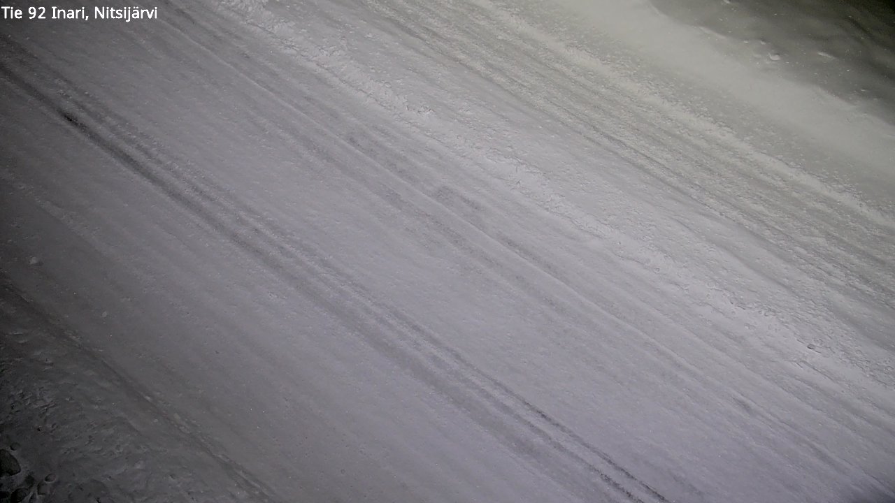 Weather Camera Image Road 92 Inari, Nitsijärvi, Inari, Lappi