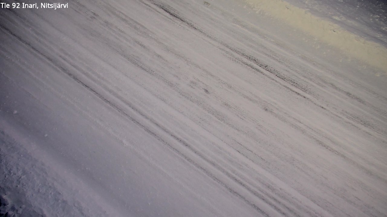 Weather Camera Image Road 92 Inari, Nitsijärvi, Inari, Lappi
