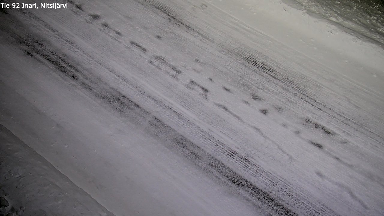 Weather Camera Image Väg 92 Enare, Nitsijärvi, Inari, Lappi