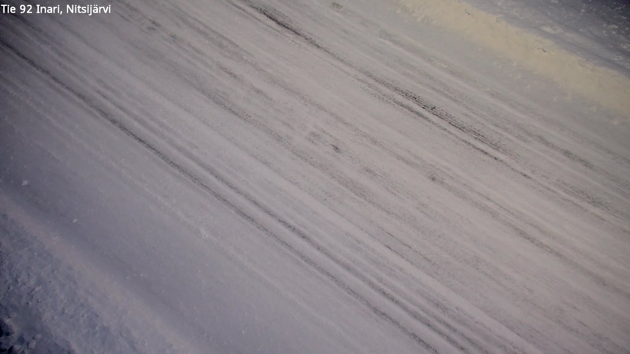 Weather Camera Image Road 92 Inari, Nitsijärvi, Inari, Lappi