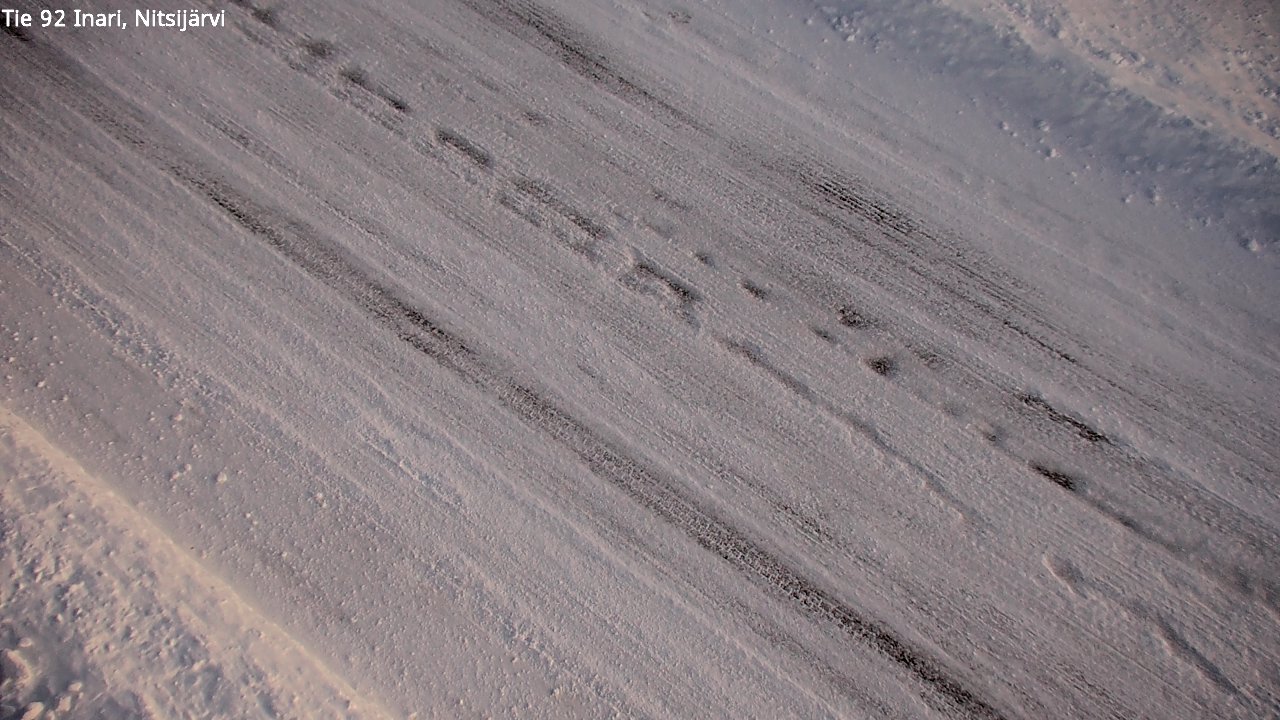 Weather Camera Image Road 92 Inari, Nitsijärvi, Inari, Lappi