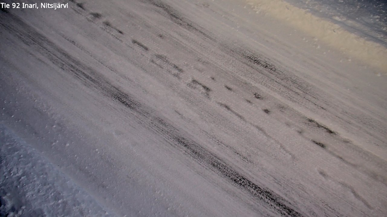 Weather Camera Image Road 92 Inari, Nitsijärvi, Inari, Lappi