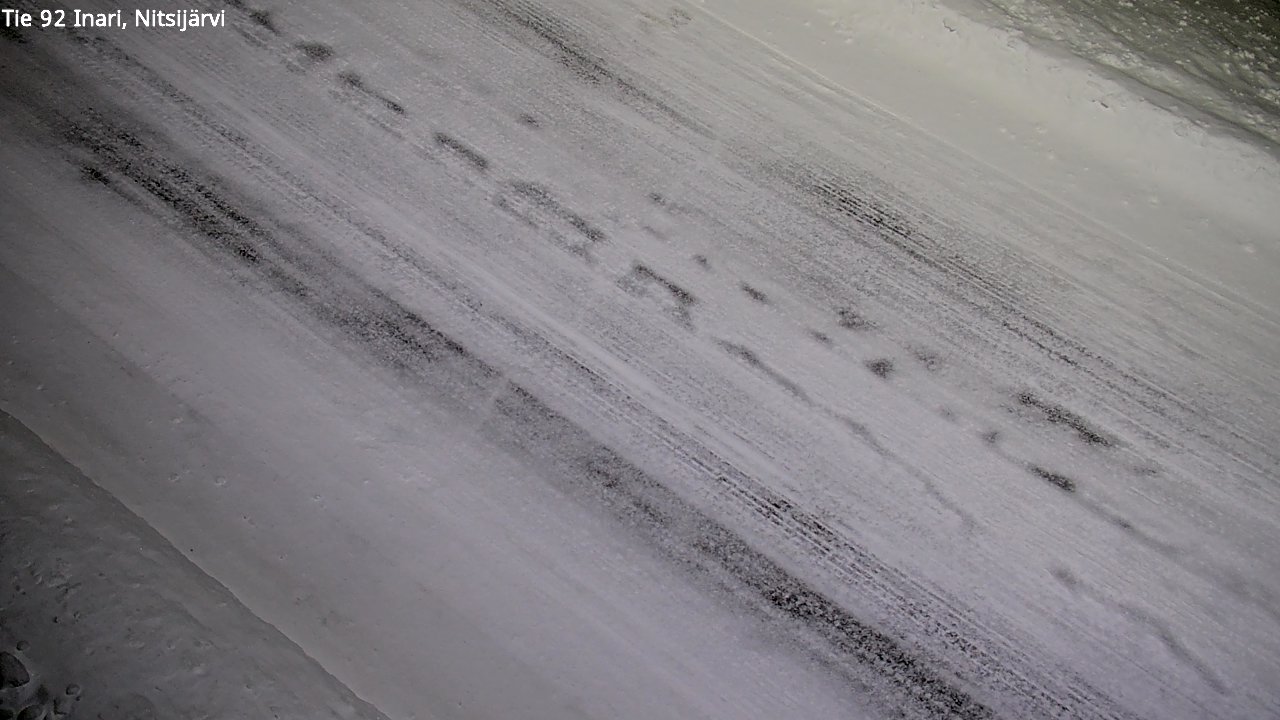 Weather Camera Image Väg 92 Enare, Nitsijärvi, Inari, Lappi