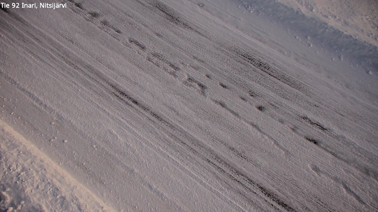 Weather Camera Image Road 92 Inari, Nitsijärvi, Inari, Lappi