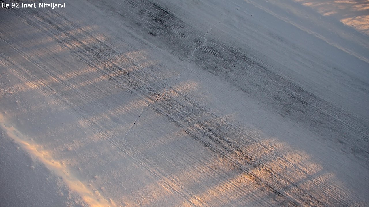 Kelikamerat Kuva Tie 92 Inari, Nitsijärvi, Inari, Lappi