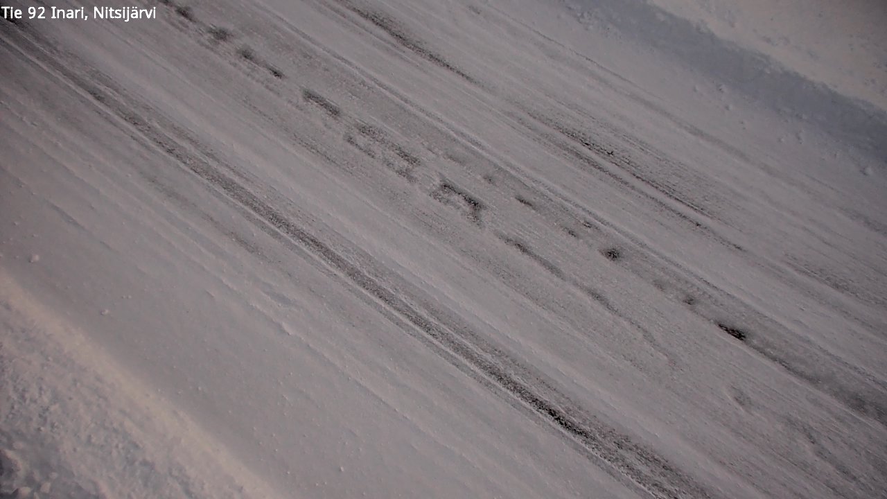 Weather Camera Image Road 92 Inari, Nitsijärvi, Inari, Lappi